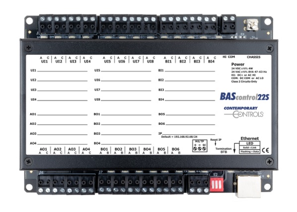 BAScontrol22S BACnet Sedona Unitary Controller BAScontrol22S BACnet Sedona Unitary Controller